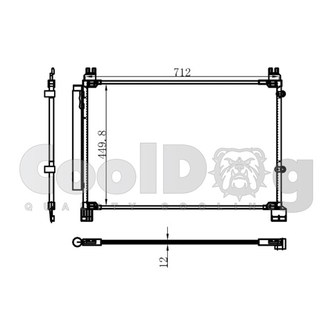 Радиатор системы охлаждения кондиционера CLD4031 CoolDog
