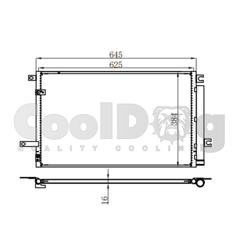 Радиатор системы охлаждения кондиционера CLD4046 CoolDog