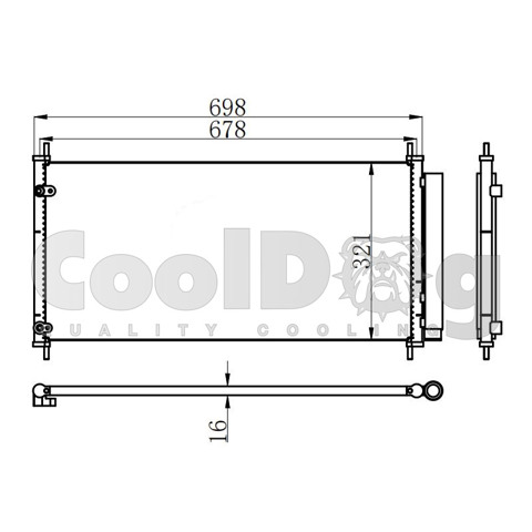 Конденсатор кондиционера CLD4051 CoolDog