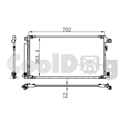 Конденсатор кондиционера CLD4054 CoolDog