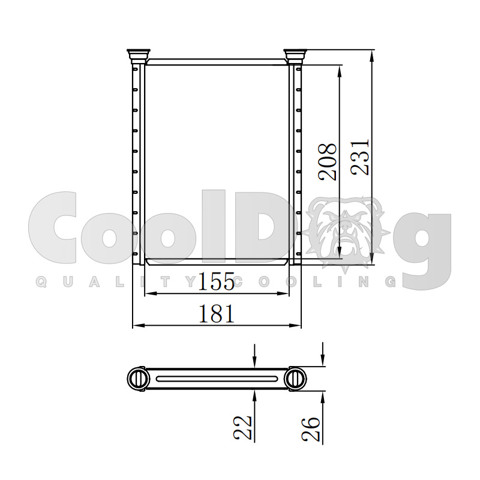 Радиатор печки (отопителя) CLD6002 CoolDog