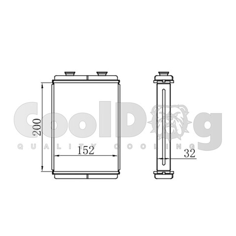 Радиатор отопителя салона CLD6006 CoolDog