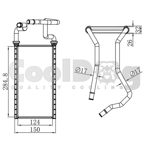 Радиатор печки (отопителя) CLD6010 CoolDog