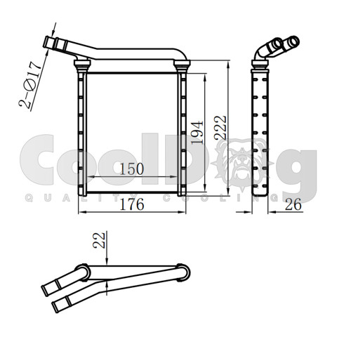Радиатор отопителя Тойота Приус