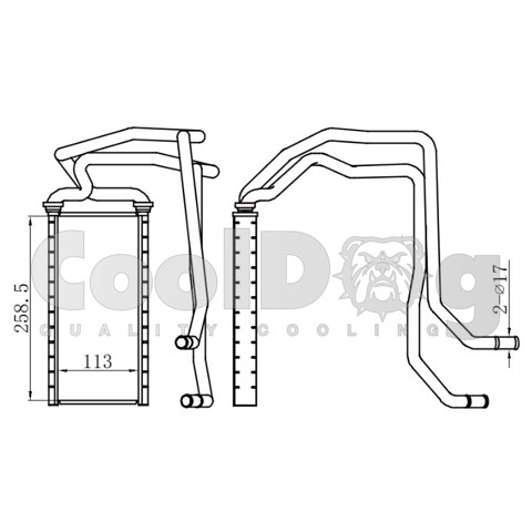 Радиатор печки CLD6016 CoolDog