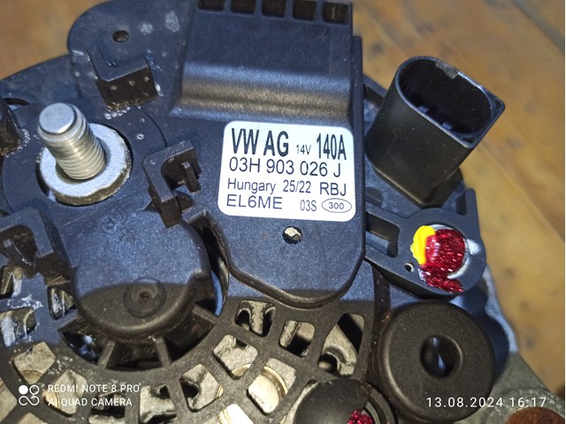 03H903026J VAG Генератор купить в Чернигов