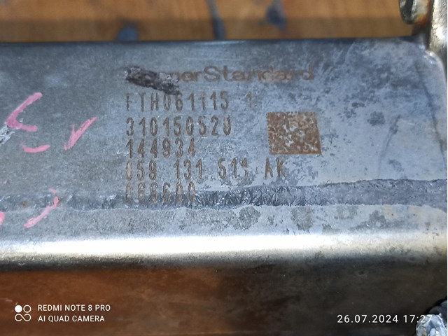 VAG 059131511AK Клапан EGR рециркуляции газов в наличии Ирпень