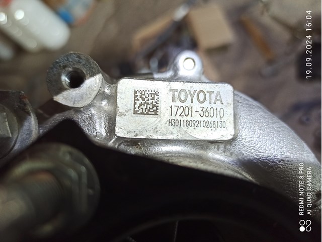 TOYOTA 1720136010 Турбина в наличии Павлоград