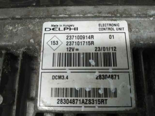 237100914R RENAULT Блок управления двигателем купить в Львов