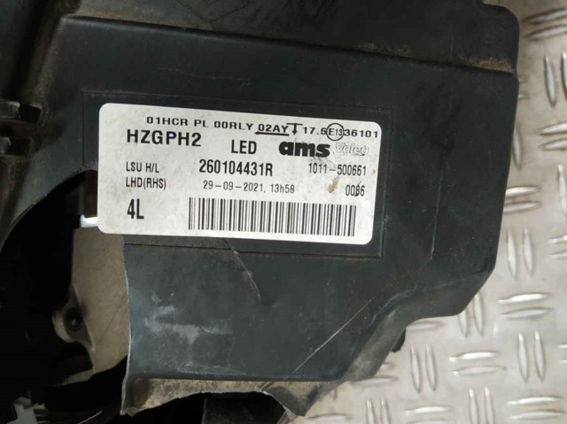 260104431R RENAULT Фара правая купить в Украина