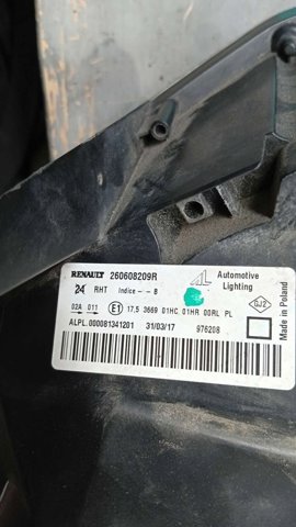 260608209R RENAULT Фара левая купить в Тернополь