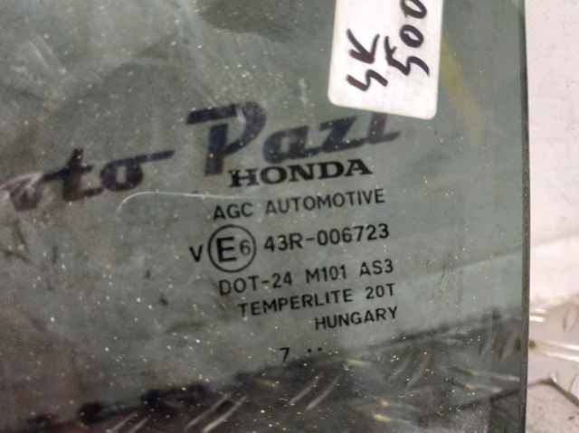 HONDA 73450SWWE10 Стекло двери задней левой в наличии Чернигов