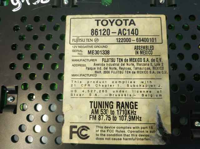 TOYOTA 86120AC140 в наличии Черкассы