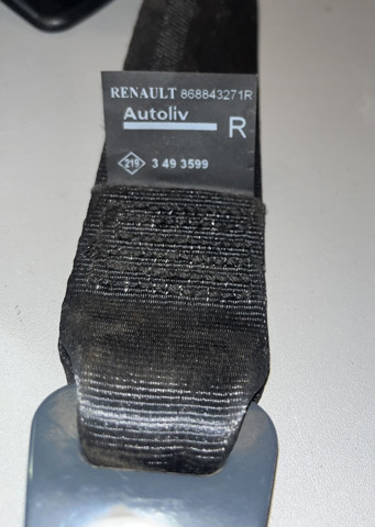 RENAULT 868843271R Ремень безопасности передний правый в наличии Харьков