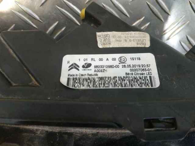 9823312980 PEUGEOT Фара дневного света правая купить в Ирпень
