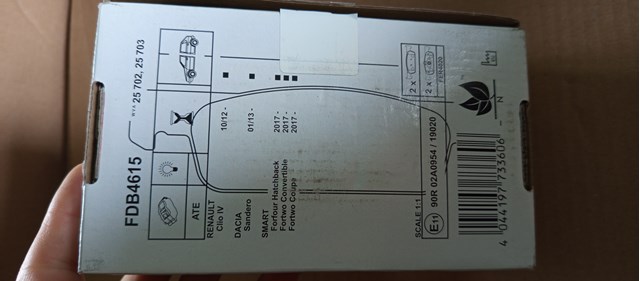 FDB4615 Колодки тормозные передние дисковые купить Украина