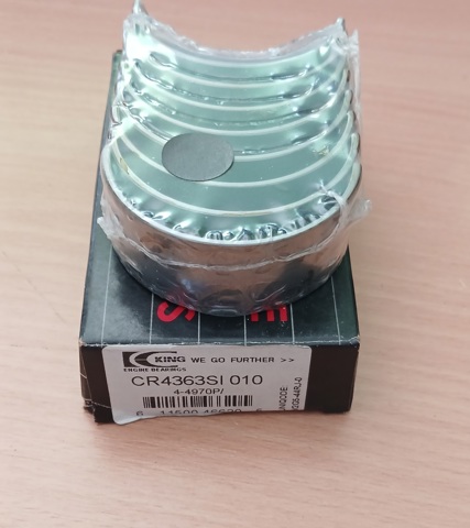 CR4363SI010 KING Вкладыши коленвала шатунные, комплект, 1-й ремонт (+0,25) купить в Черкассы