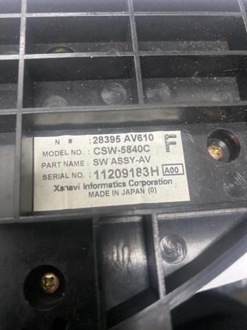 NISSAN 28395AV610 Блок управления режимами отопления/кондиционирования в наличии Каменское