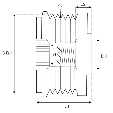 238733 Шкив генератора купить Ужгород