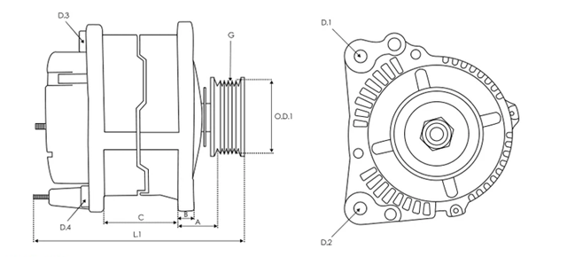 CA1925 HC PARTS Генератор купить в Полтава