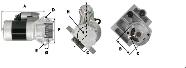 HC PARTS CS1245 Стартер в наличии Чернигов