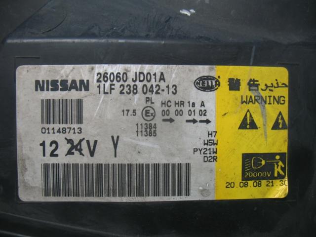 NISSAN 26060JD01A Фара левая в наличии Житомир