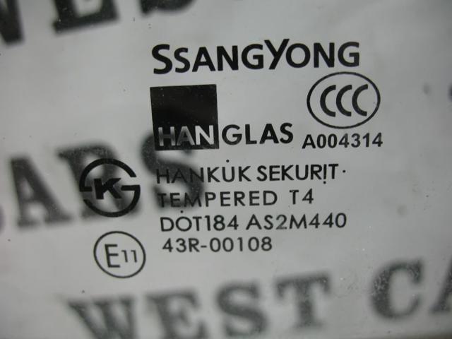 SSANG YONG 7331108010 Стекло двери задней левой в наличии Львов