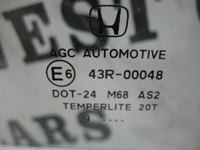 Стекло двери задней левой 73450SMGE00 HONDA