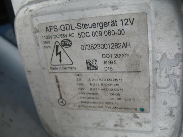 MERCEDES A2118200561 Фара левая в наличии Винница