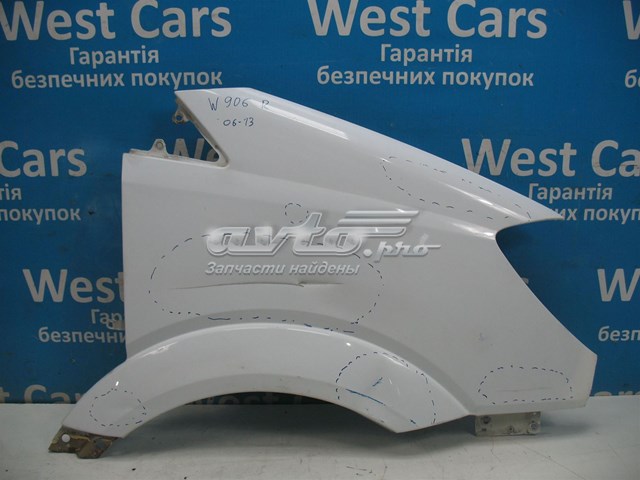 Крило переднє праве біле-a9066377819 можливість встановлення на власному сто в місті луцьк A9066377819