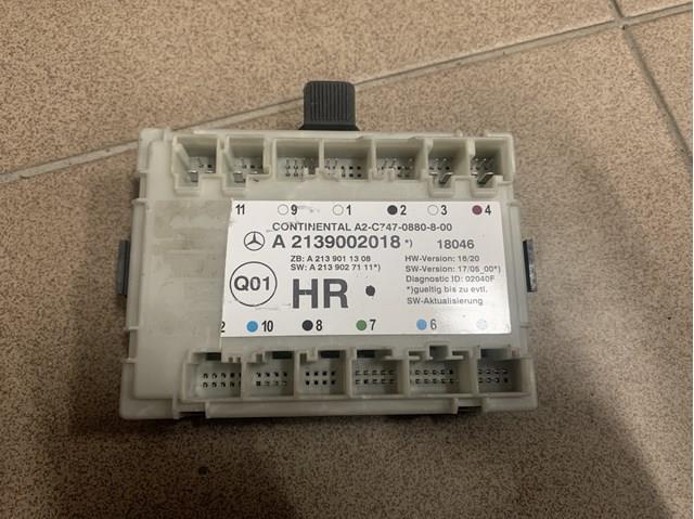 Блок комфорта задней двери A2139002018 MERCEDES