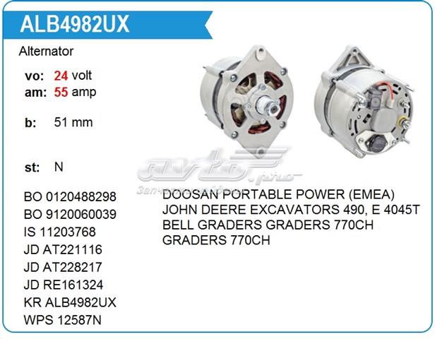 Генератор автомобильный 0120488298 BOSCH