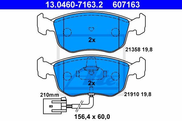 Колодки тормозные передние дисковые Ford Scorpio II
