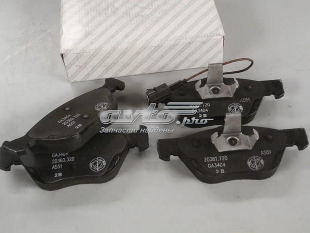 Колодки тормозные передние дисковые 77365355 FIAT