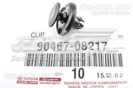 Пистон (клип) крепления решетки радиатора к панели 9046708217 TOYOTA