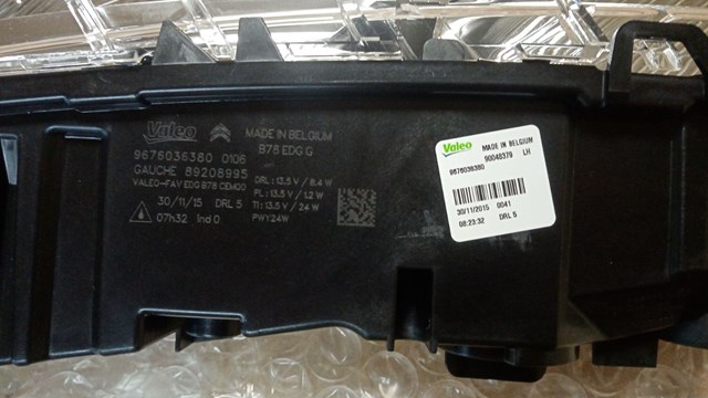 PEUGEOT 9676036380 Фара дневного света левая в наличии Каменское