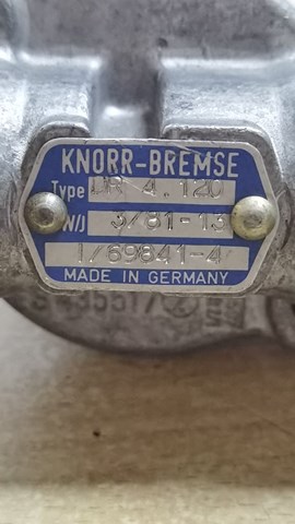 Перепускной клапан (байпас) наддувочного воздуха DR4120 KNORR-BREMSE
