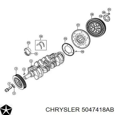 CHRYSLER 5047418AB Шкив коленвала в наличии Украина