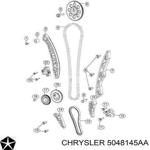 Натяжитель цепи насоса масляного 5048145AA CHRYSLER