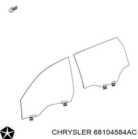 Стекло передней двери, правой 68104584AC CHRYSLER
