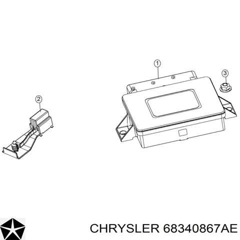 Модуль управления стояночного тормоза 68340867AE CHRYSLER