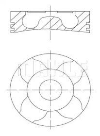 Поршень в сборе 0010100 MAHLE