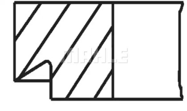 Поршня, 2-й ремонт 0090701 MAHLE