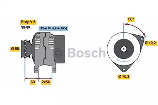 Автомобильный генератор 0124515005 BOSCH