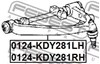 Рычаг передней подвески верхний правый 0124KDY281RH FEBEST