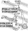 Рычаг передней подвески верхний левый 0124LC120LH FEBEST