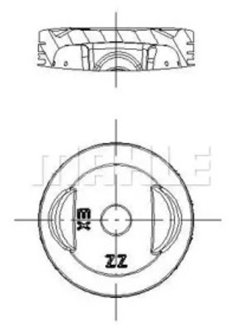 Поршень в сборе 0150502 MAHLE