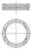 Поршня, 2-й ремонт (+0,50) 0157602 MAHLE