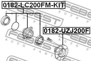 0182LC200FMKIT Подшипник ступицы передней купить Винница