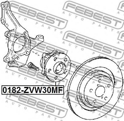 0182ZVW30MF FEBEST Ступица передняя купить в Ирпень
